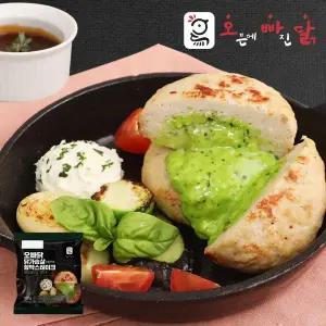 [오빠닭] 닭가슴살 함박스테이크 바질페스토 100g 4팩