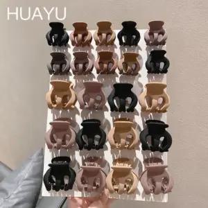 Ludia 미니 머리집게핀 다채로운 색상 헤어집게핀 3종 헤어핀 머리핀