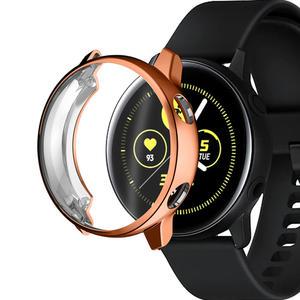 갤럭시워치 액티브2 베젤 링 케이스 풀커버 강화유리보호 투명 40mm 44mm