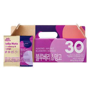 하루한봉 견과 선물세트 / 졸리넛츠 매일견과 블루베리 & 망고 선물세트 30봉