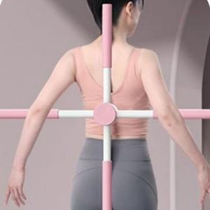 전신 어깨펴기 스트레칭막대 십자형 자세교정봉