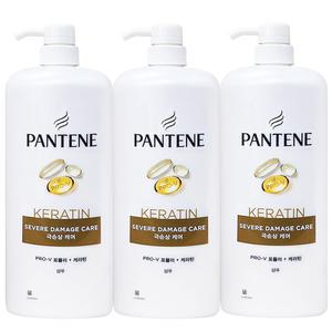 팬틴 프로 브이 극손상 케어 샴푸 1200ml 3개