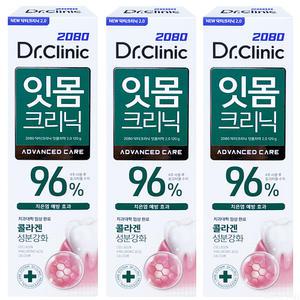 2080 닥터크리닉 잇몸치약 120g 3개