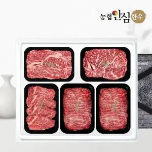 [농협안심한우] 1등급 한우 선물세트 구이정육5호 2kg (등/채/안/불/불)