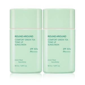 라운드어라운드 그린티 톤업 선크림50ml X 2개