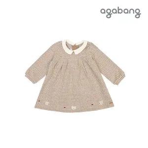 [보리보리/아가방]로나자수주름원피스(BEIGE)_01P52405421