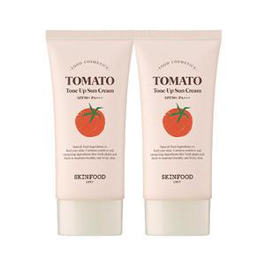 스킨푸드 토마토 톤업 선크림 SPF50+ PA+++ 50mlx2개 생기맑음