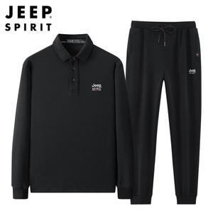 JEEP SPIRIT  봄 가을 남성 캐주얼 패션 운동복 투피스  TT71537207