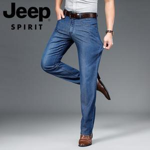 JEEP 지프 남성 청바지 캐쥬얼 빅사이즈 남자 팬츠/스판/데님/여름/봄/2칼라/탄력