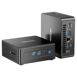 GEEKOM IT15 미니 PC 2025 에디션, 15세대 인텔 코어 울트라 9 285H(16T/16C, 터보 5.4GHz), 32GB DDR5 RAM 2TB M.2 NVMe PCIe Gen4*4 SSD 데스크톱 컴퓨터 Win11/ BT5.4/Wifi 7/8K/쿼드 디스플레이/USB4.0