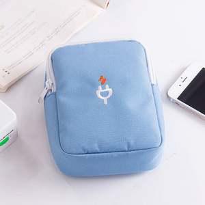 휴대용 미니 파우치 노트북 액세서리 무선 마우스 USB 디지털기기 충전기 보조배터리 외장하드 화장품