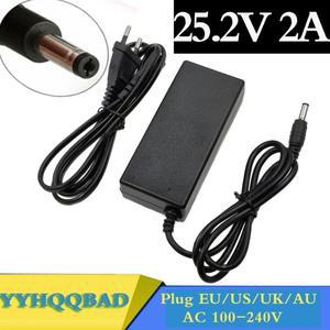 25.2V 2A 21.6V 충전기 6S 14500 17490 26500 폴리머 리튬 배터리 팩