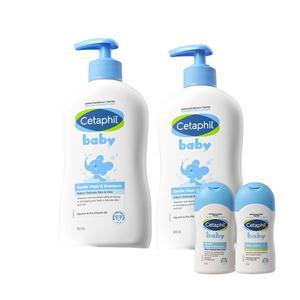 세타필 베이비 저자극 아기 신생아 바디워시 샴푸 400ml 2개(+여행용 50ml 2종)