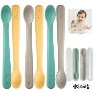 릿첼 실리콘 칼라 이유식스푼 2P세트 SS 택1