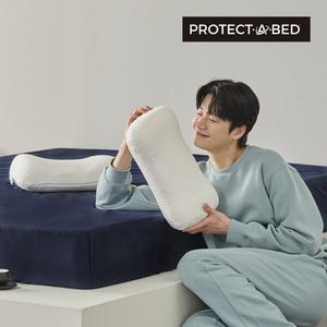 [프로텍트어베드](1+1) 알러씰 텐셀 메모리폼 땅콩베개 44x20