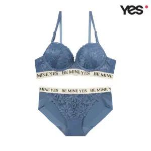 [롯데백화점]예스 블루 플라워 헴팬티 세트 YSWBZ601YSWPZ602