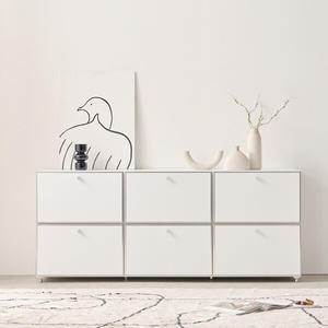 나무뜰 로아 AP1800 2단 미드센추리 모듈가구 거실장 서랍장 PKF114C