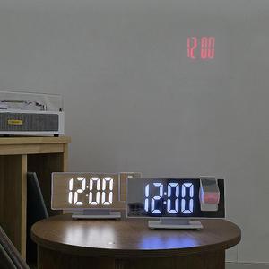 잠 잘자는 런치버스 LED 프로젝션 알람 인테리어 숙면 탁상시계