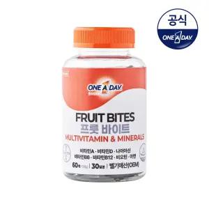 바이엘 원어데이 프룻바이트 멀티비타민&미네랄 60개입 (30일분)