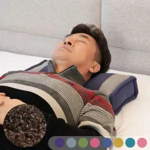 사랑예감 국내산 순면 피그먼트 메밀 사각 경추베개