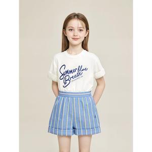 [BEANPOLE KIDS] 그래픽 반팔 티셔츠  아이보리 (BI5342U110)