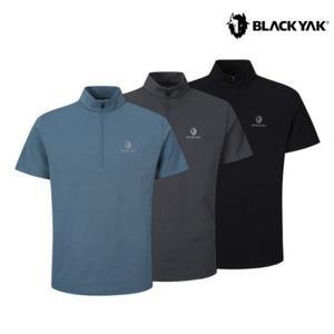 [롯데백화점]블랙야크 남성 냉감 기능성 반팔티 에코 집업 반팔티 (3 color) 1BYZTMU006 GD