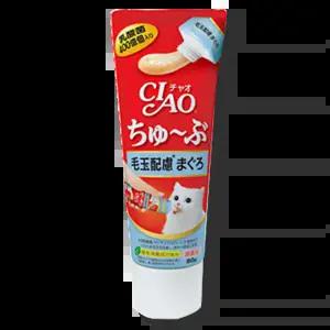 이나바 CS-154 CIAO 츄브 헤어볼 참치 80g 12개 묶음