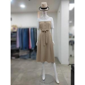[SI] 세이브존04 배색 반팔 벨티드 원피스 SKO1125340BE (S33263338)