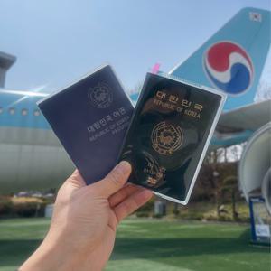 투명 비닐 여권커버 케이스 여권 파우치 단체 패키지 여행 판촉 무수납형