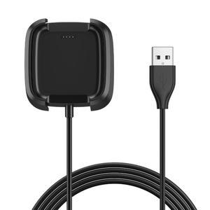 Fitbit Versa Lite용 충전기 스포츠 Smartwatch USB 케이블 코드 클립 독 시계 액세서리