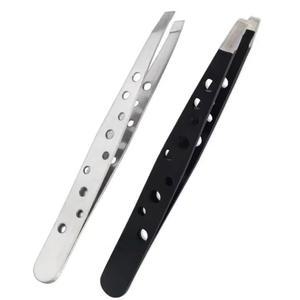 스테인리스 스틸 슬랜트 정밀 핀셋 제모용 눈썹 성형 얼굴 1PC