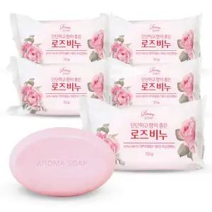 동서씨앤지 향이 좋은 로즈 세수 세안 비누 150g 5개