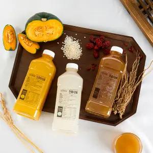 하오마을 식혜 1000ml × 4개 세트 대용량 건강 수제 전통음료 (전통·단호박·우슬)