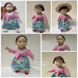 [색종이랑한지랑]닥종이인형 한복만들기diy 한지인형-여