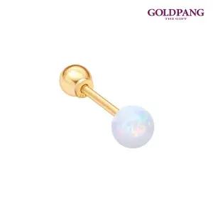 [골드팡]14k 오팔 포인트볼 피어싱 4mm