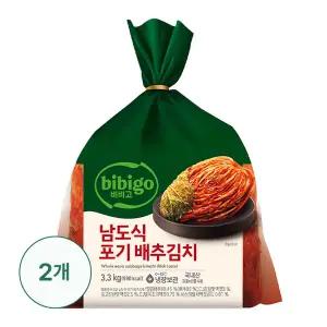 비비고 포기배추김치남도식3.3kg+2봉