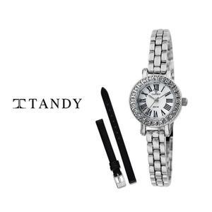 TANDY 탠디 모던클래식 여성용 메탈시계 4017 실버 (추가밴드 증정)