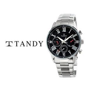 [기타]TANDY 탠디 클래식 남성용 멀티펑션 메탈시계 3713 블랙