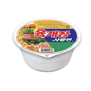 농심 육개장사발면 86g x 24개 1박스