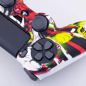 케이스 커버 Ps4 슬림/프로 컨트롤러 커버용 카모플라쥬 실리콘 고무 젤 스킨 무선 액세서리 보호