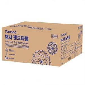 탐사 2겹 천연펄프 핸드타올 3000매, 1박스 one option