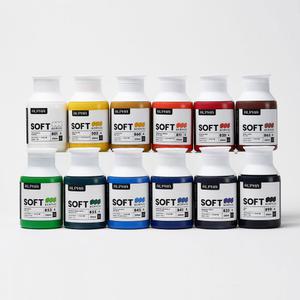 알파색채 소프트바디 아크릴물감 250ml 12색 세트 (구성선택) /저점도