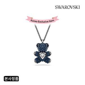 [스와로브스키](강남점)[본사정품/쇼핑백증정] Teddy Heart 블루 롱 목걸이 5729822
