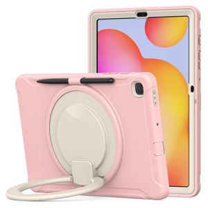 갤럭시탭 S6 라이트 케이스 SM-P610 마카롱 아머 거치대 360도 회전 손잡이