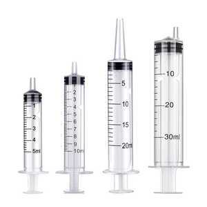 화장품케이스 재사용 가능한 플라스틱 주사기 도구 영양소 DIY 립 글로스 충전 5 ml 10 20
