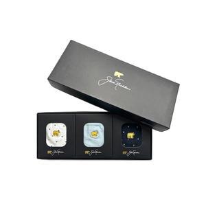 코오롱 잭니클라우스 여성 양말 3족 세트 선물용 블랙 박스 포장 삭스