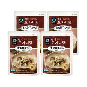 청정원 호밍스 갈비도가니탕, 400g, 4개