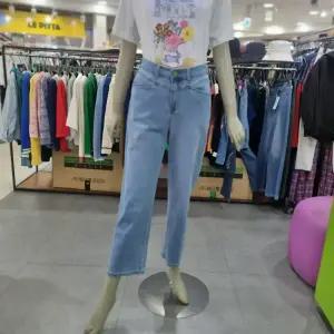 베네통/애플아울렛/ 뒷밴딩 사선 포켓 데님 팬츠/BADPA9531