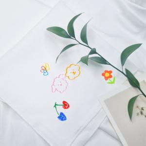 백바이백 국산 무지손수건 만들기 꾸미기 염색용 학교체험용 DIY 그림 그리기