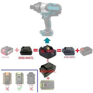 리튬 이온 배터리 어댑터 변환기 BSB18MTL DVB18MTL GWB18MTL Bosch BAT618 For Devon For Worx For Makita